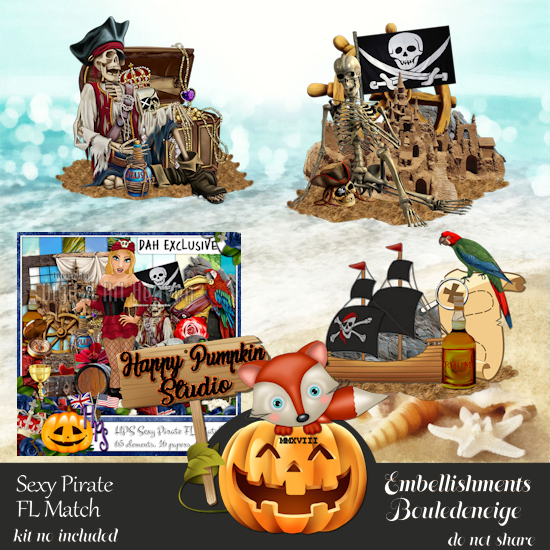 EXCLUSIVE HPS Sexy Pirate Embellishments